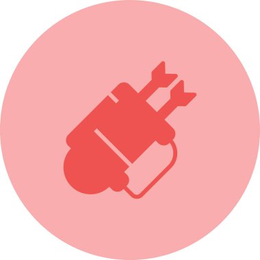 Oklarla dolu bir ok kılıfının basit simgesi, vektör illüstrasyonu