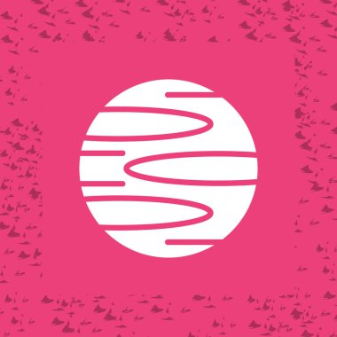 Gezegen simge vektör çizim 