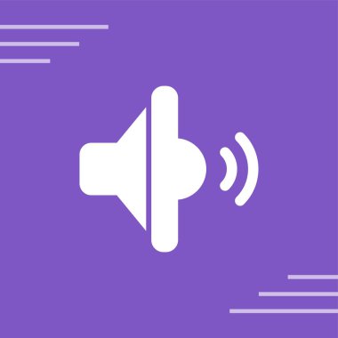 ses simgesi, vektör illüstrasyonu