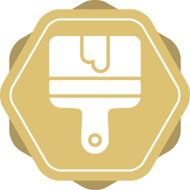 boya fırçası ikonu. Web basit illüstrasyonu