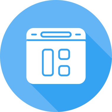 Gösterge paneli ikon vektör illüstrasyonu 