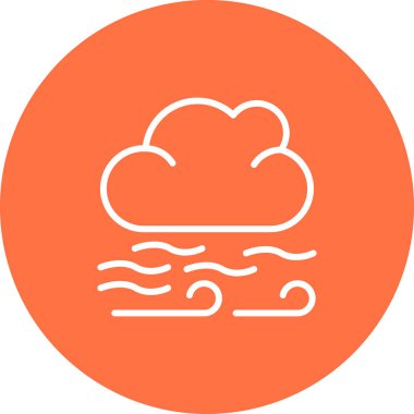 Bulut. Web simgesi basit illüstrasyon