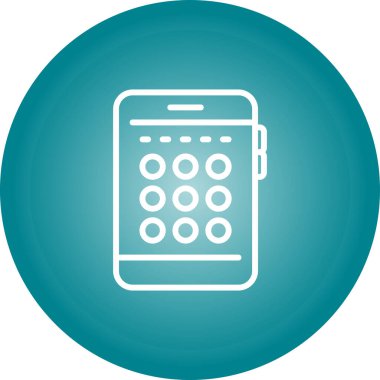 Pincode ağ simgesi, vektör illüstrasyonu 