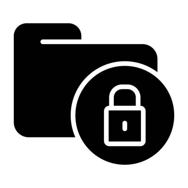 Secure Folder icon, vector illustration