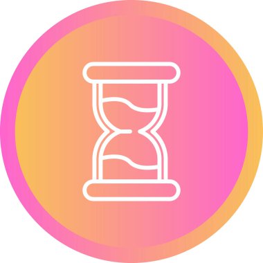 Kum saati. Web simgesi basit illüstrasyon