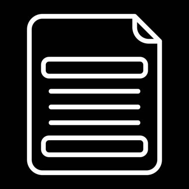 Belge. Web simgesi basit illüstrasyon 