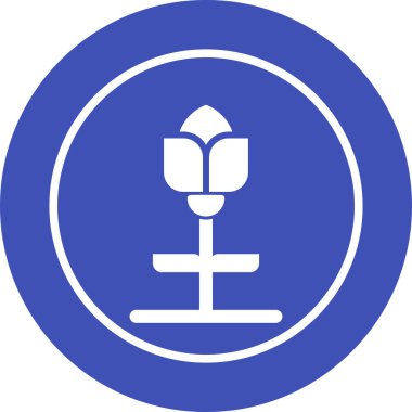 Lale. Web simgesi basit illüstrasyon 