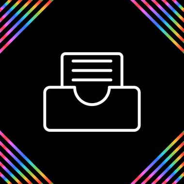 Giden Tabaka Web simgesi basit illüstrasyon