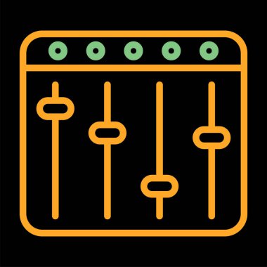 Karıştırıcı. Web simgesi basit illüstrasyon