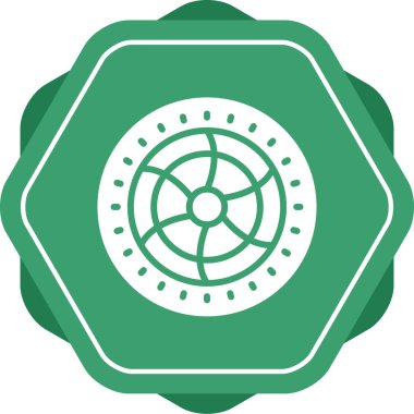 Soğutma hayran simgesi, vektör illüstrasyonu