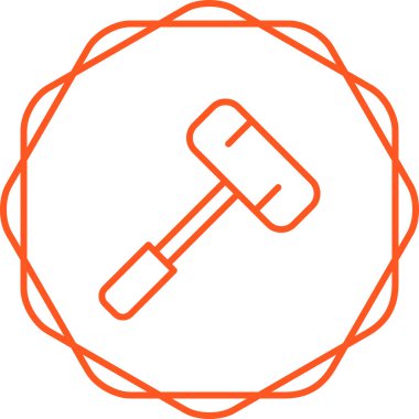 Balyoz. Web simgesi basit illüstrasyon 