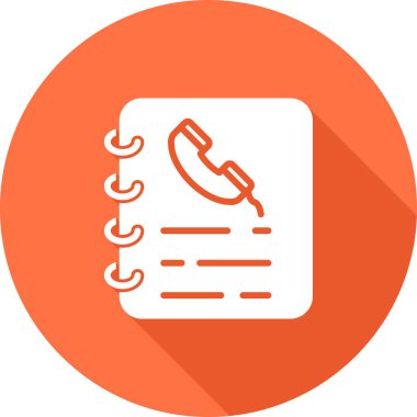 Telefon Defteri web simgesi basit illüstrasyon