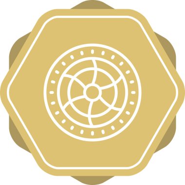 Soğutma hayran simgesi, vektör illüstrasyonu