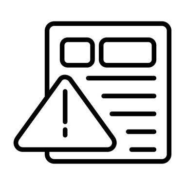 belge web simgesi, vektör illüstrasyonu