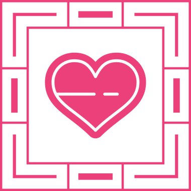 kalp simgesi işaret vektör illüstrasyonu 