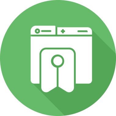 Yer İmleri simgesinin vektör illüstrasyonu