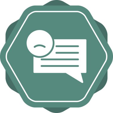 Müşteri memnuniyetsizliği simgesinin vektör çizimi