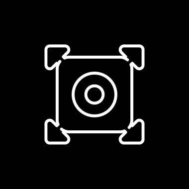 Büyütme Ağ simgesinin vektör illüstrasyonu