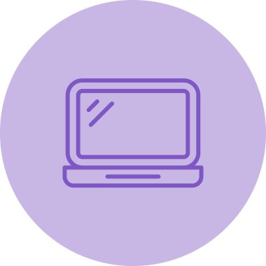 dizüstü bilgisayar web simgesi, vektör illüstrasyonu