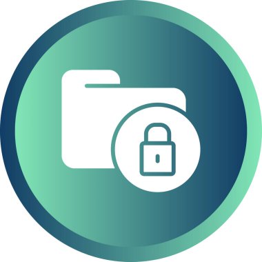 Secure Folder icon, vector illustration