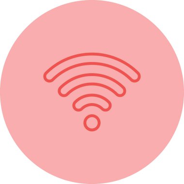 wifi sinyal ağ simgesi, vektör illüstrasyonu 