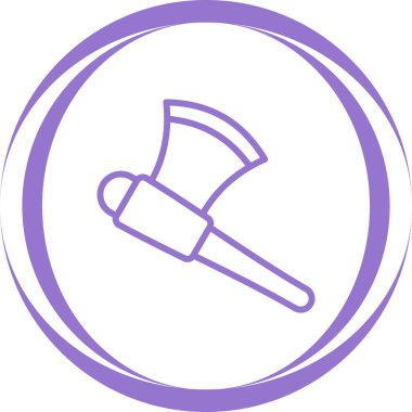 Balta. Web simgesi basit illüstrasyon