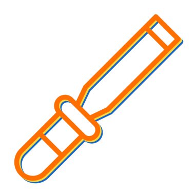 Keski simgesi, vektör illüstrasyonu basit tasarım