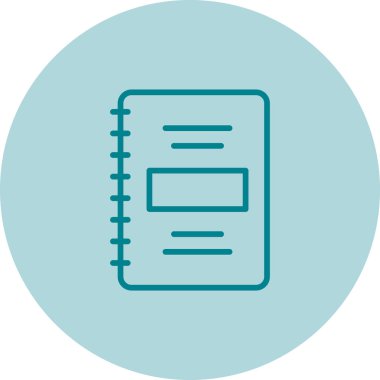 Not defteri web simge vektör çizim 