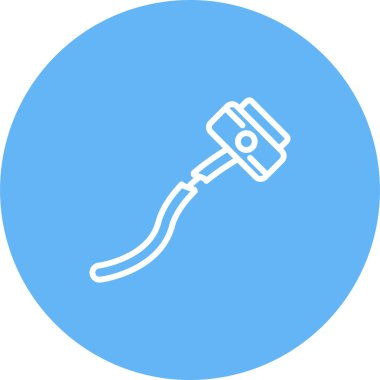 Kırık Kablo ağ simgesi, basit vektör illüstrasyonu