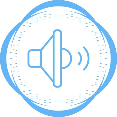 ses simgesi, vektör illüstrasyonu