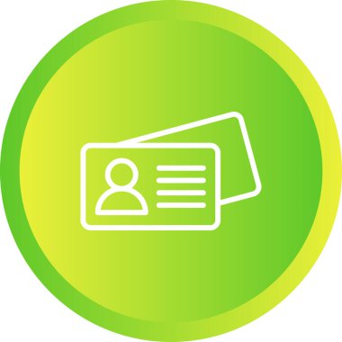 Kartvizit simgesinin vektör illüstrasyonu 