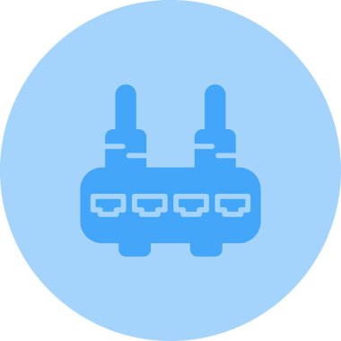 Wi-Fi yönlendirici simgesi, vektör illüstrasyonu