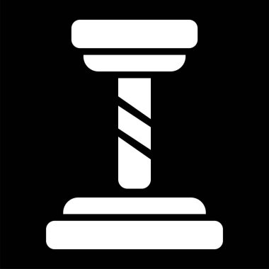 Sondaj makinesi logosu, üretim. Vektör illüstrasyonu