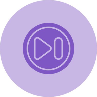 Sonraki Parça Düğmesi modern simgesinin vektör çizimi