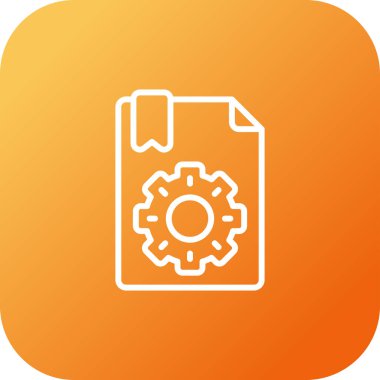 belge web simgesi, vektör illüstrasyonu