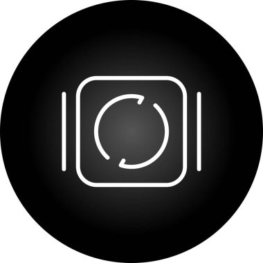 Yenile. Web simgesi basit illüstrasyon