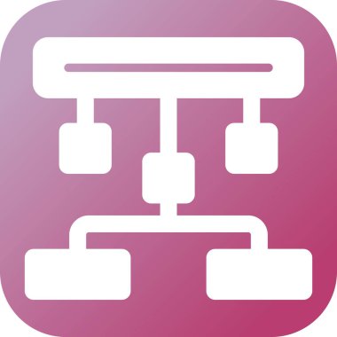 hiyerarşi. Web simgesi basit illüstrasyon 