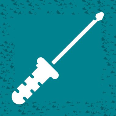 tornavida aracı simgesini, vektör çizim  