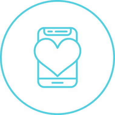 Duvar kağıdı akıllı telefon vektör ağ simgesini seviyorum