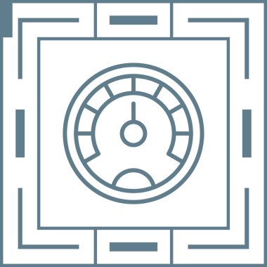 Performans web simgesinin vektör illüstrasyonu 