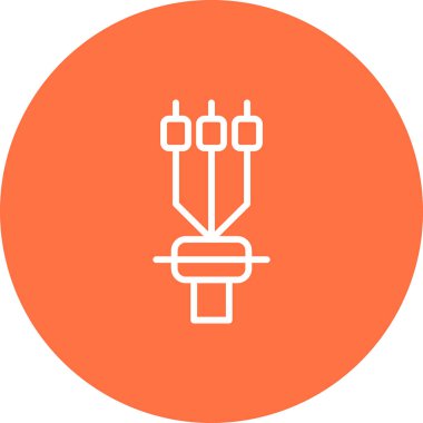 Kablo sonlandırma kolu, vektör illüstrasyonu 