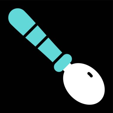 Kaşık. Web simgesi basit illüstrasyon