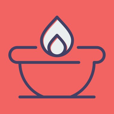 Çorba. Web simgesi basit tasarım