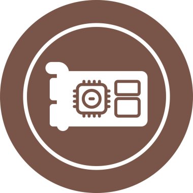 Gpu web simgesi vektör çizimi   