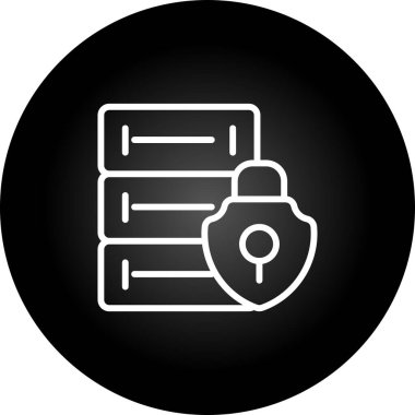 Sunucu web simgesi, vektör çizim