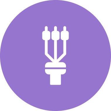 Kablo sonlandırma kolu, vektör illüstrasyonu 