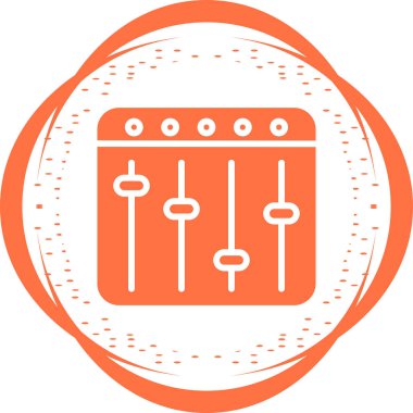 Karıştırıcı. Web simgesi basit illüstrasyon