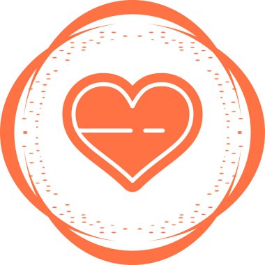 kalp simgesi işaret vektör illüstrasyonu 