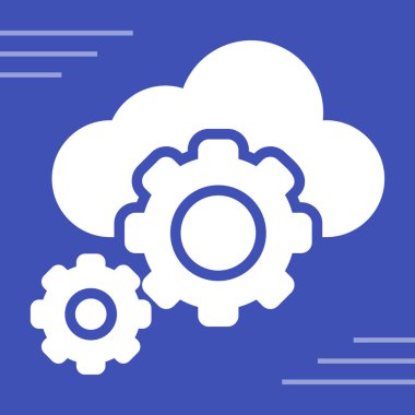  Bulut Orkestrasyonu Web simgesi Basit tasarım