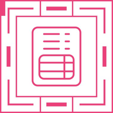 fatura simgesi, vektör illüstrasyonu basit tasarım